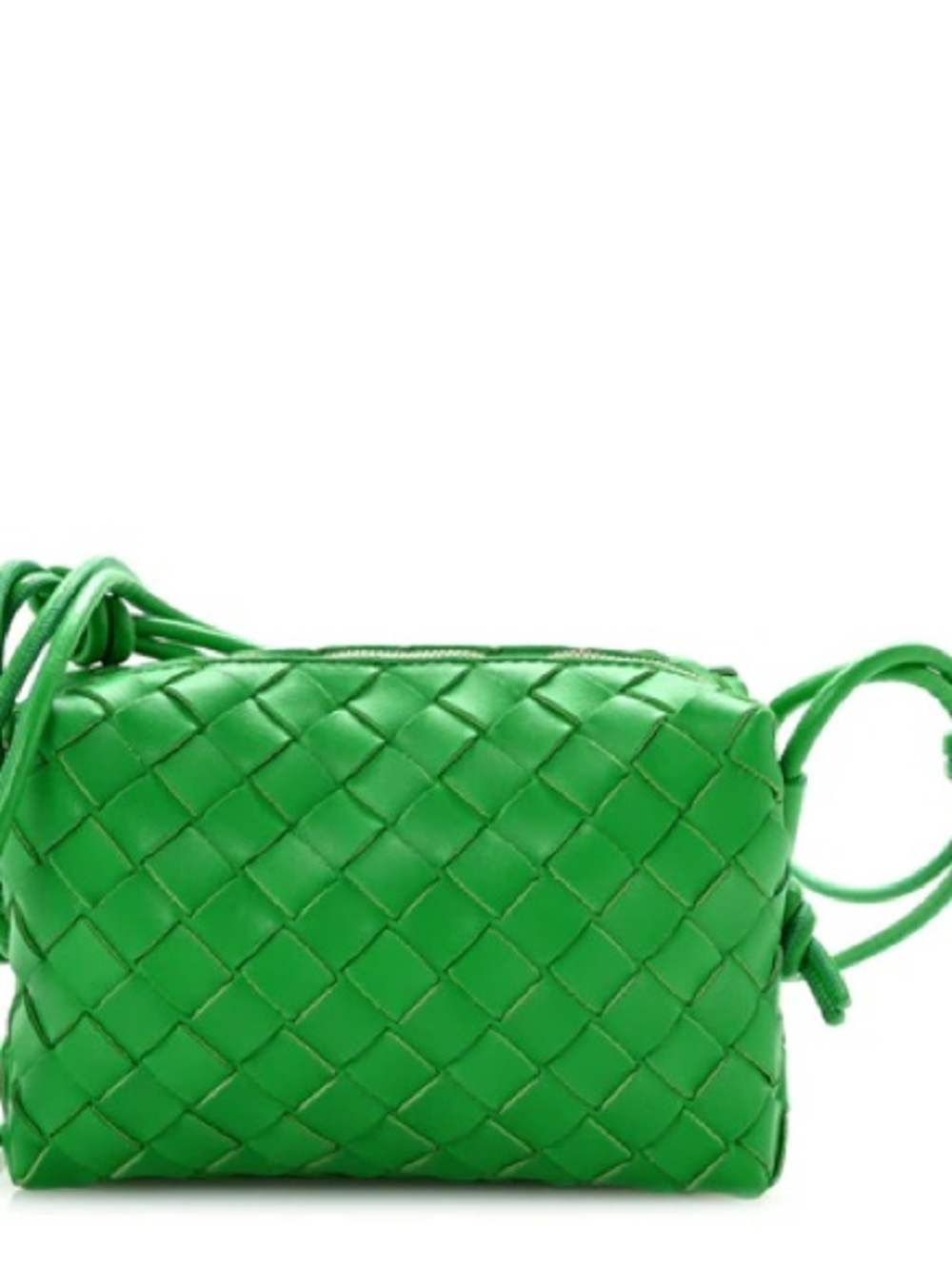 Bottega Veneta Bright Green Intrecciato Crossbody Bag